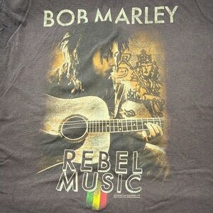 Bob Marley Graphic TShirt Brown Size XL